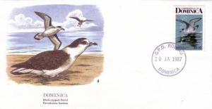 Dominica FDC SC# 1001 Black Capped Petrel L150 