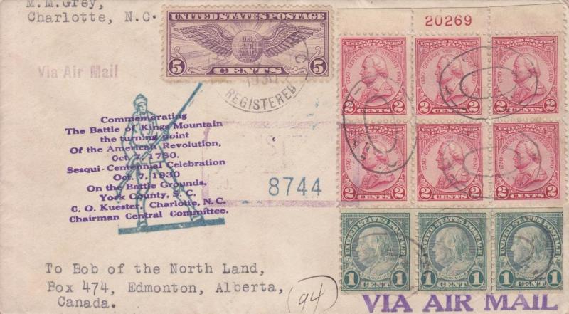 US Cover: Commemorating Battle of King Mt., Oct 7, 1930 (S10580)
