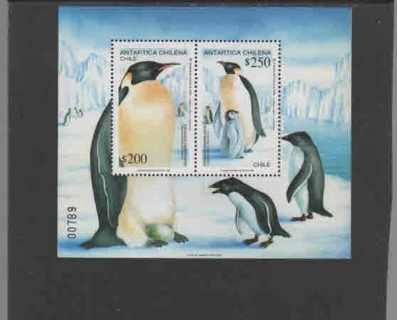 CHILE #1081a  1993  PENGUINS      MINT VF NH  O.G  S/S