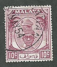 Malaya, Perak Scott 111 Used