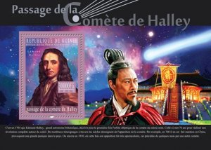 GUINEA - 2010 - Halley's Comet - Perf Souv Sheet  - Mint Never Hinged