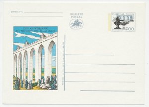 Postal stationery Portugal 1981 Aqueduct