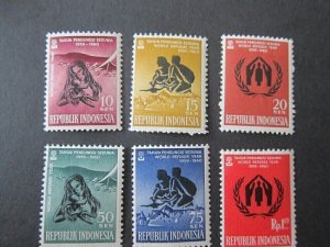 Indonesia 1960 Sc 488-93 set MNH