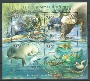 Togo   Ecosystems   SS    Mint NH VF 2011  PD