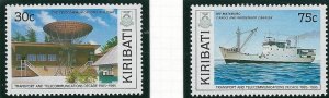 Kiribati 528-29 MNH 1989 Transport and Telecommunications (ak3946)