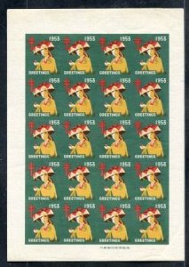 US Possessions - Ryukyu Islands WX2a Possessions Full Imperf sheet of 20, cre...