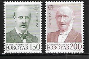 FAROE ISLANDS, 53-54, MNH, EUROPA