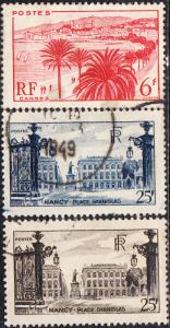 France #573-575 Used