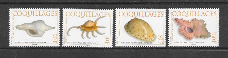 SHELLS - FRENCH POLYNESIA #944-7  MNH