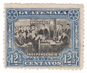 GUATEMALA STAMP 1907 SCOTT #  132. CANCELLED. # 1