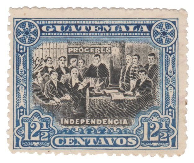 GUATEMALA STAMP 1907 SCOTT #  132. CANCELLED. # 1