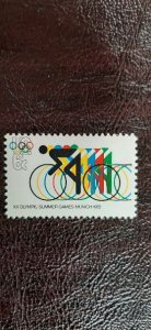 US Scott # 1460; 6c Munich Olympics, 1972; MNH, og, F/VF centering