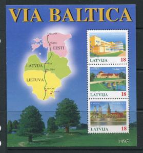 Latvia 1995 Souvenir Sheet Mi Block5 MNH 4473