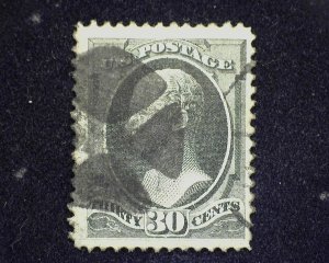 HS&C: Scott #165 Great color. VF Used US Stamp