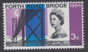 Great Britain sc#418 1964 3p Forth Road Bridge MNH