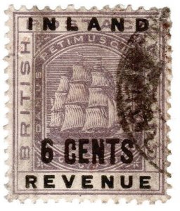 (I.B) British Guiana Revenue : Inland Revenue 6c  