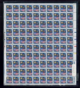 1987 USA American Flag & Fireworks Tagging Error Stamp Sheet #2276 Value $395