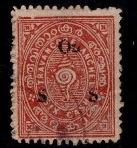 India - Feudatory state of Travancore Scott o22 Used