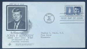 Scott 1246  FDC  John F Kennedy   Artcraft Cachet
