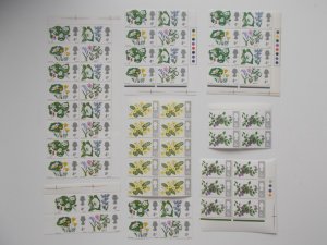 GB Wholesale Offer 1967 Flowers Phosphor x 10 Sets Superb U/M and with FREE p&p