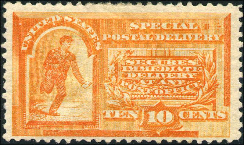 1893 US Stamp #E3 Perf 12 Mint OG Special Delivery Catalogue Value $300