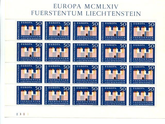 Liechtenstein  1963  Europa mini sheet  Mint VF  NH