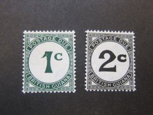 British Guiana 1940 Sc J1-2 MH