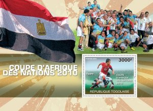 TOGO - 2010 - African Cup of Nations #1 - Perf Souv Sheet - Mint Never Hinged