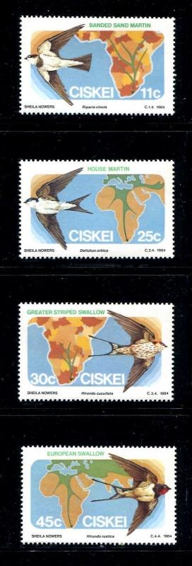 South Africa-Ciskei 73-76, MNH, 1984 Birds,  x22645