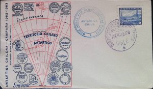 CMI) 1962. CHILE. LANDSCAPE PORTRAIT. FDC. CHILEAN ANTARCTIC TERRITORY. XF