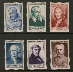 France 1953 Sc B276-281 MNH