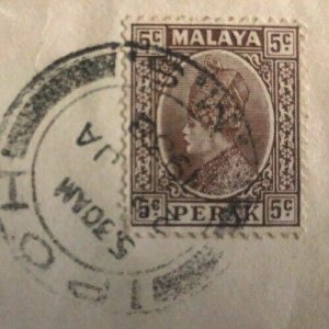 1938 Ipoh Malaya Cover To Goodward Park Hotel Singapore