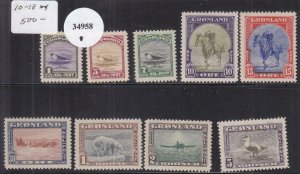 Greenland: Sc #10-18, MNH (34958)