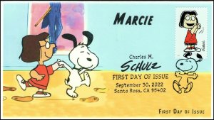 22-301, 2022 ,Charles M Schulz, Pictorial Postmark, First Day Cover, Peanuts, Ma