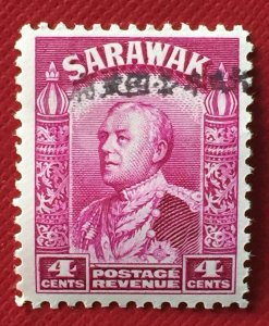 SARAWAK Japanese Occupation opt 4c Black print MLH SG#J6a M4343