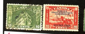 CANADA #203 209 USED FVF Cat $22