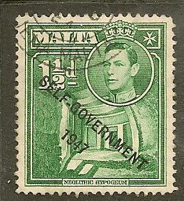 Malta  Scott    236   Overprint    Used