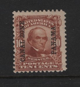 Canal Zone scott # 8 F-VF OG mint previously hinged cv $ 120 ! see pic !