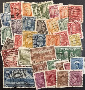 Canada LOT Used Misc c1920-1945 [R1102]