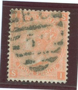 Great Britain #43a var Used Single