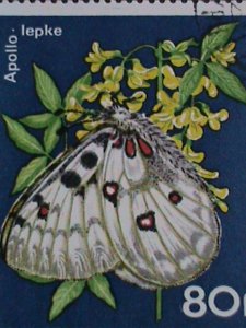 HUNGARY STAMP- COLORFUL BEAUTIFUL LOVELY BUTTERFLY JUMBO LARGE CTO STAMPS-VF