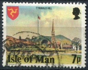 Isle of Man Sc#116 Used, 7p multi, Buildings (1978)