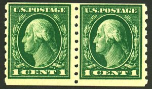U.S. #412 MINT PAIR OG NH