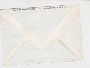 republique populaire du congo 1972 airmail flag  stamps cover ref 20141