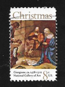 SC# 1444 - (8c) - Christmas, Adoration of the Shepards, Used