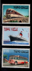 Morocco Scott 147-149  MNH** Transportation set