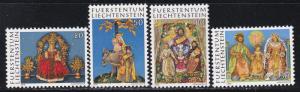 Liechtenstein # 610-613, Christmas Scenes, NH, 1/2 Cat.