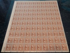 MALACK 805 1 1/2c Washington, Sheet, NH, P.O. Fresh ..MORE.. sheet805