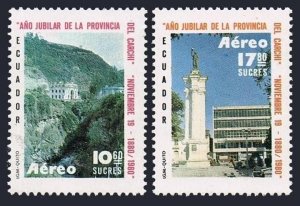 Ecuador C707-C708,MNH.Michel 1883-1884. Carchi Province,1980.Governor's Palace,