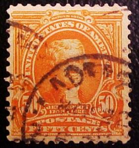 US #310 50c Thomas Jefferson Used GEM!!!